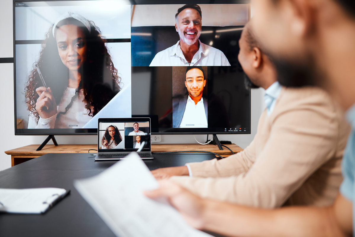 Technology bridging the gap between remote and in-office teams.