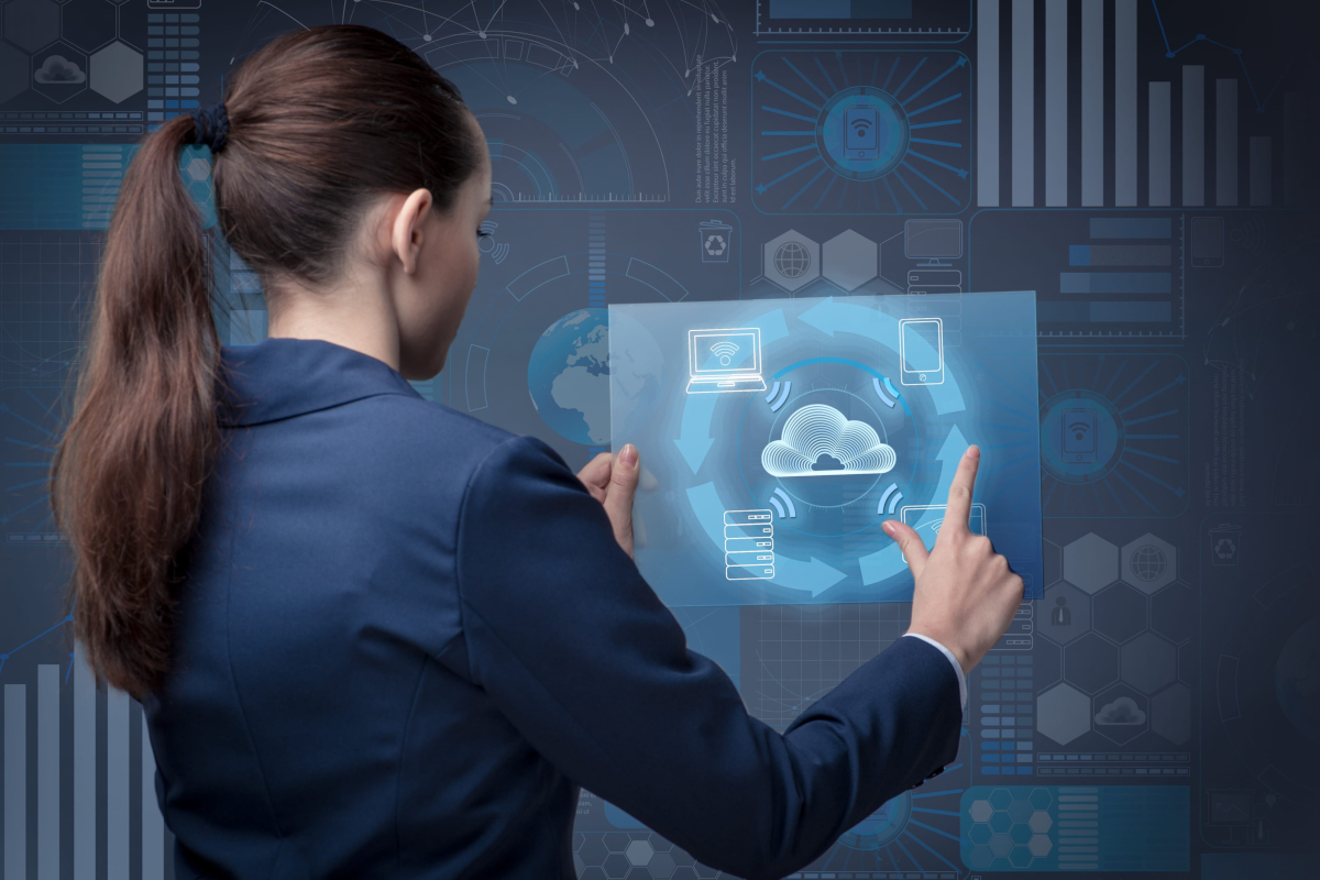 Cloud Computing Concept.