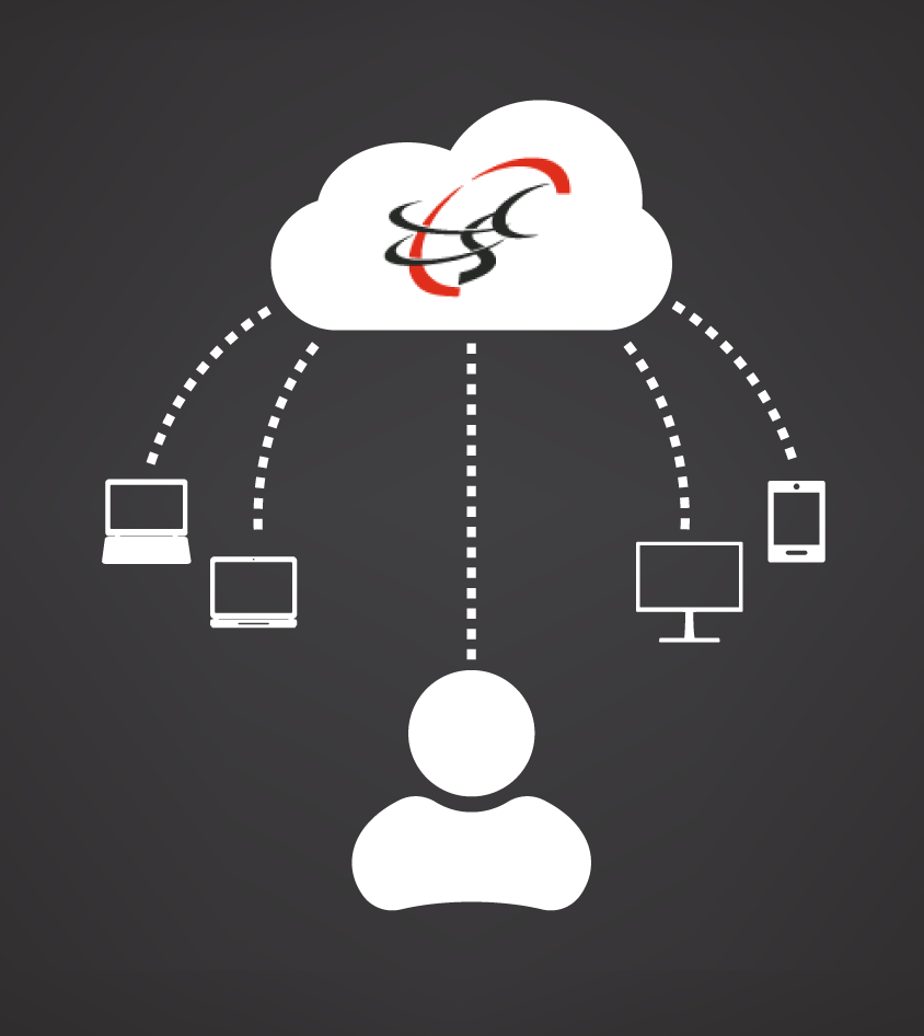 Cloud Network Illustration with ConvergenceCloud Logo